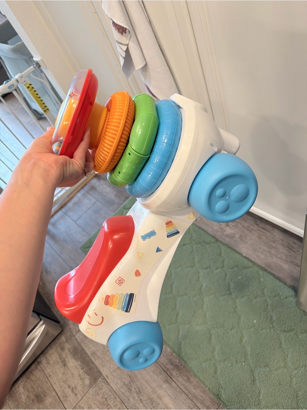 Stacking Ring Ride-On Toy - Multicolor Kids Toy